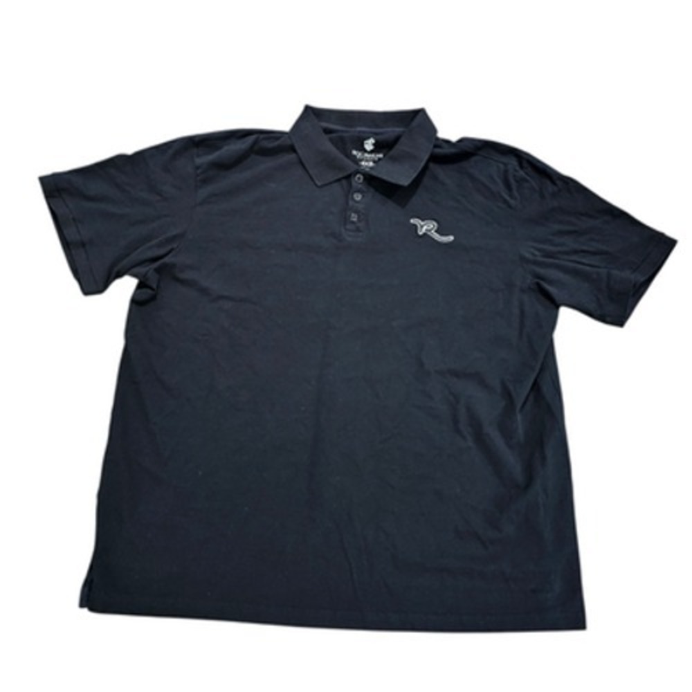 Rocawear Classic Men's Polo Shirt Black 4XB Big & Tall Short Sleeve Collared‎